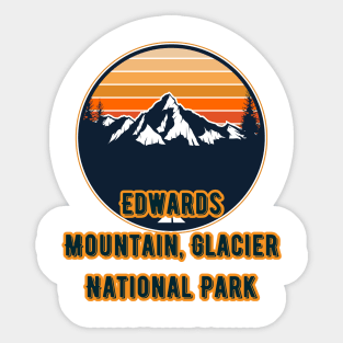 Edwards Mountain, Glacier National Park Sticker